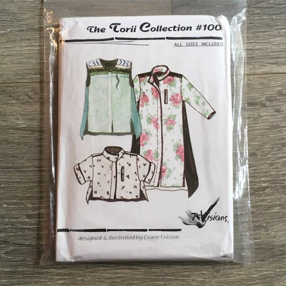 Revisions Sewing Pattern 100 Torii Collection Japandi Jacket Vest XS-XL UNCUT